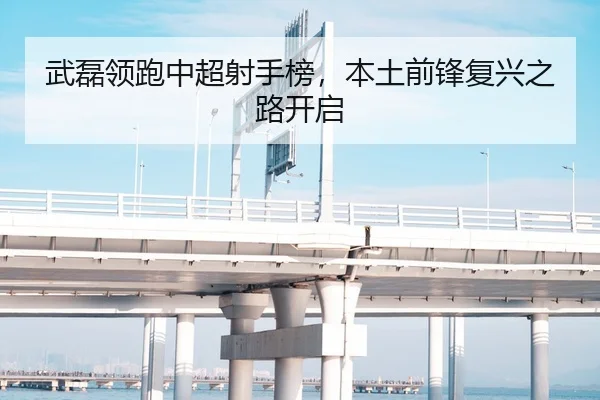 武磊领跑中超射手榜，本土前锋复兴之路开启