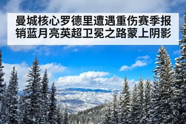 曼城核心罗德里遭遇重伤赛季报销蓝月亮英超卫冕之路蒙上阴影